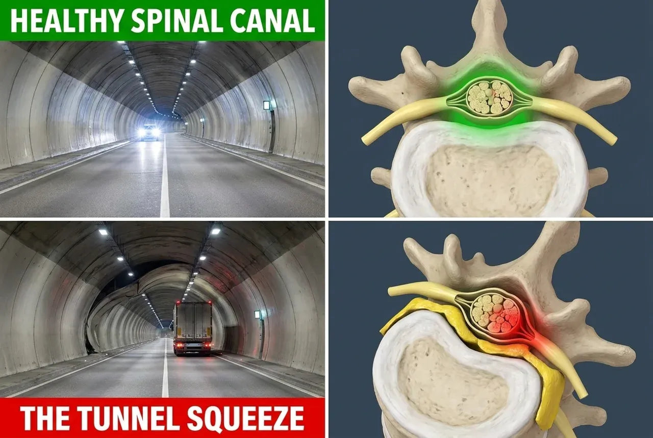 Spinal canal illustration
