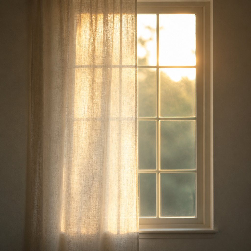 Nobody replaces a curtain because of one bright afternoon. They replace it after twenty years of ordinary daylight.