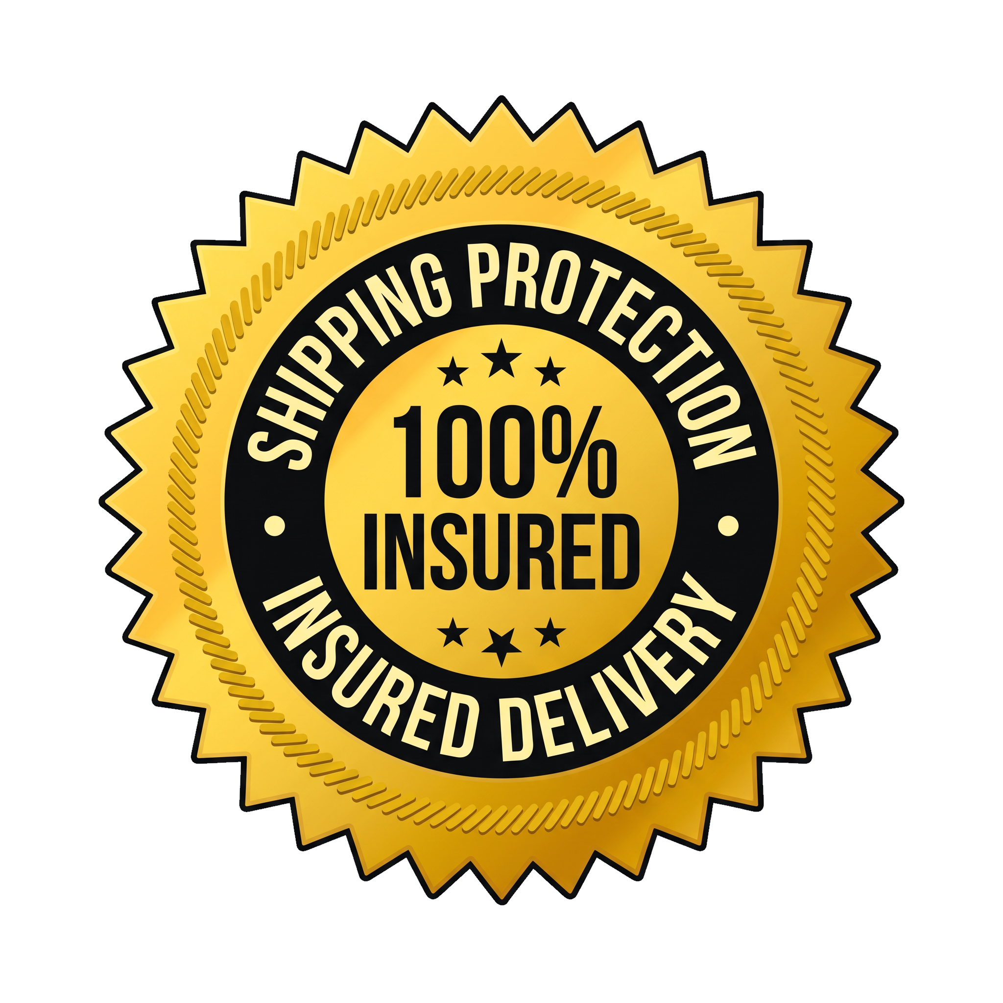 Shipping protection seal, 100% insured